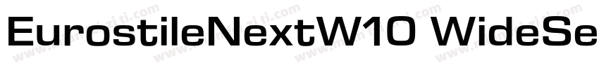 EurostileNextW10 WideSemiBd字体转换